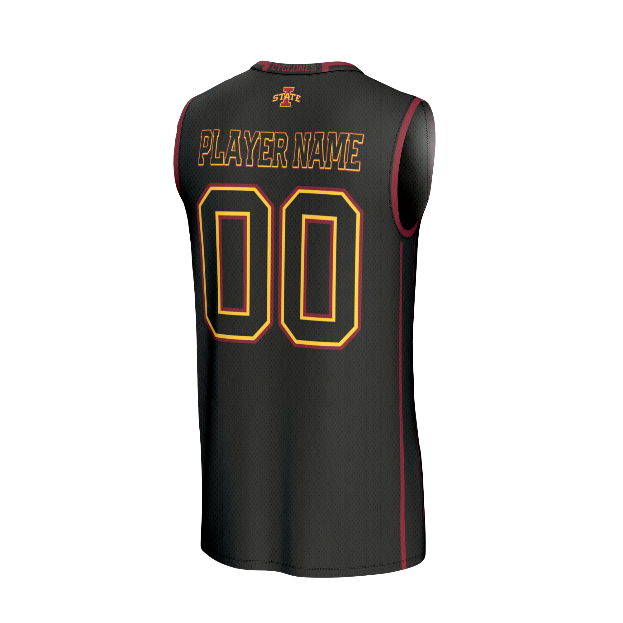 [NJP] Iowa State Cyclones GameDay Greats Youth Lightweight Collegiate Men's Basketball NIL Pick-A-Player Fashion Jersey - Black
