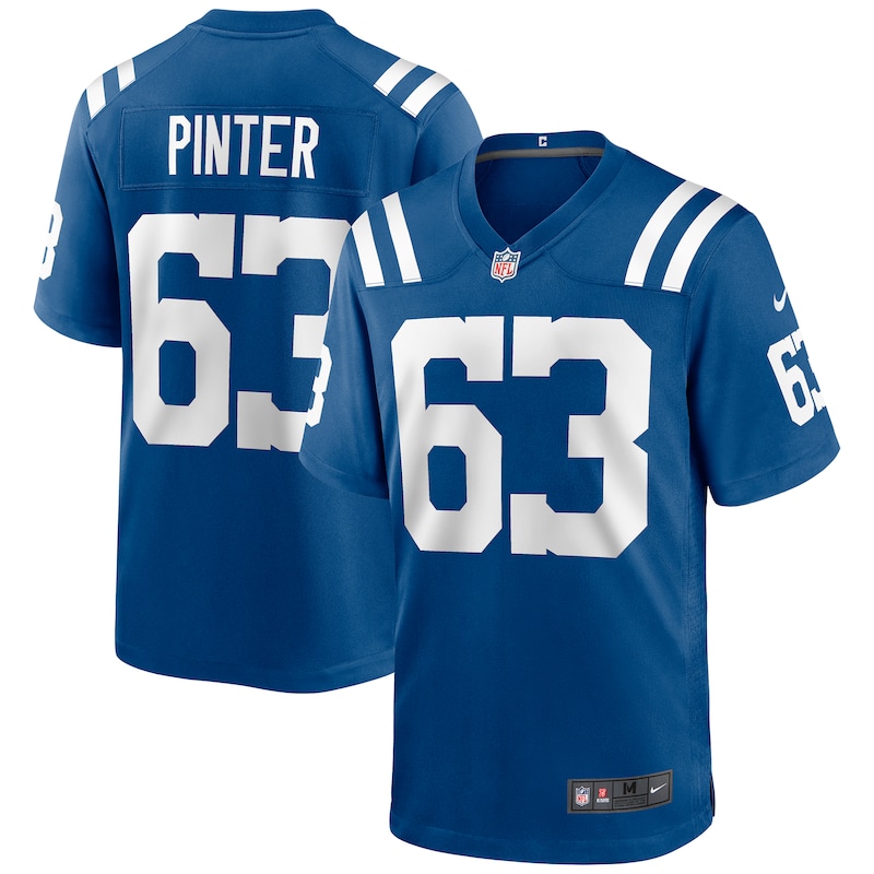 None Danny Pinter Team Captain IND Colts High-Quality Jersey