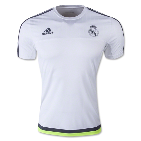 Licensed Breathable Real Madrid 2015-16 White Training Shirt