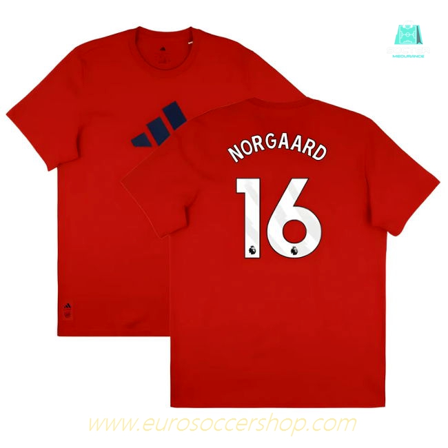 2025-2026 Arsenal Season Graphic Tee (Scarlet) (Norgaard 16)