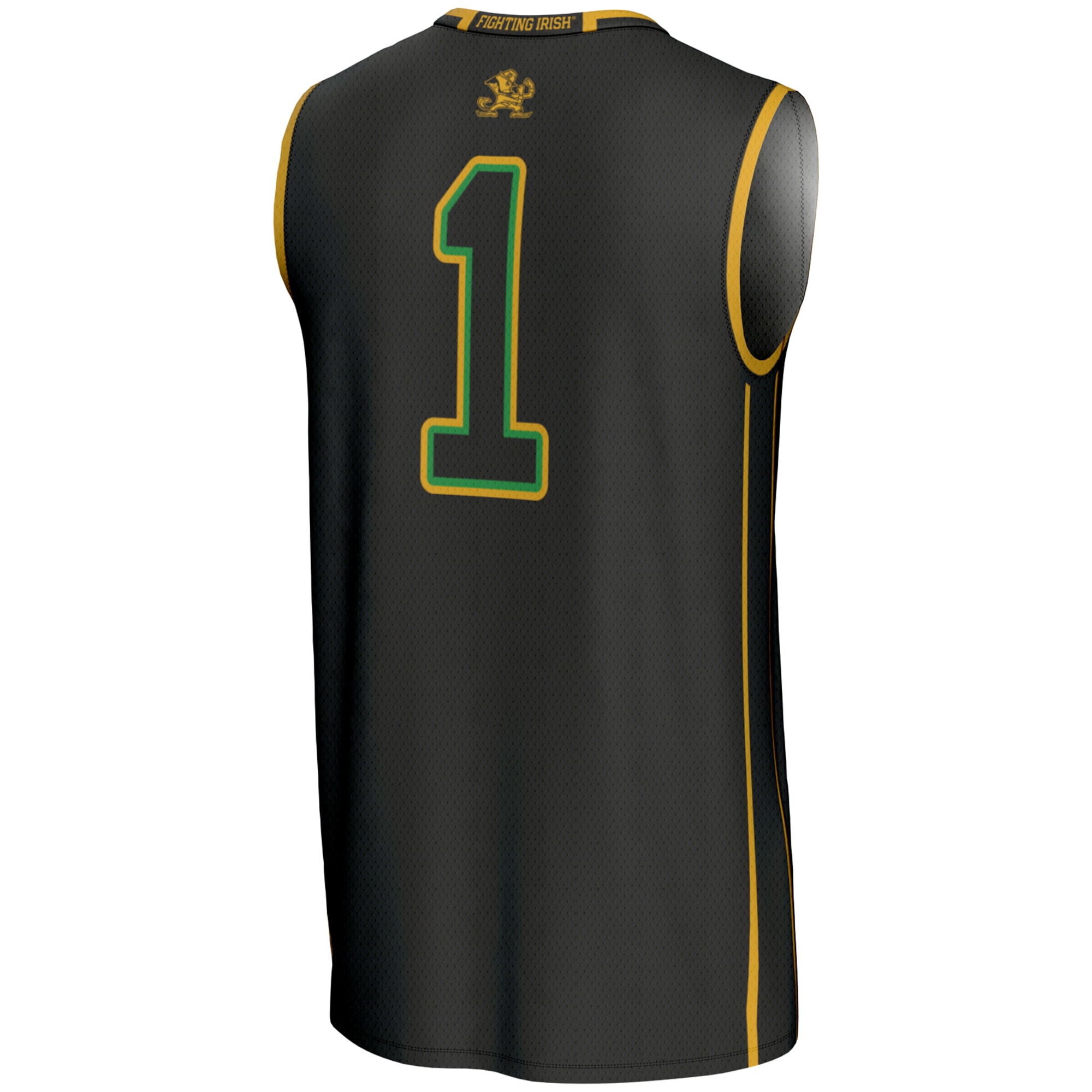 [NJP] Notre Dame Fighting Irish GameDay Greats Youth Lightweight Basketball Jersey - Black