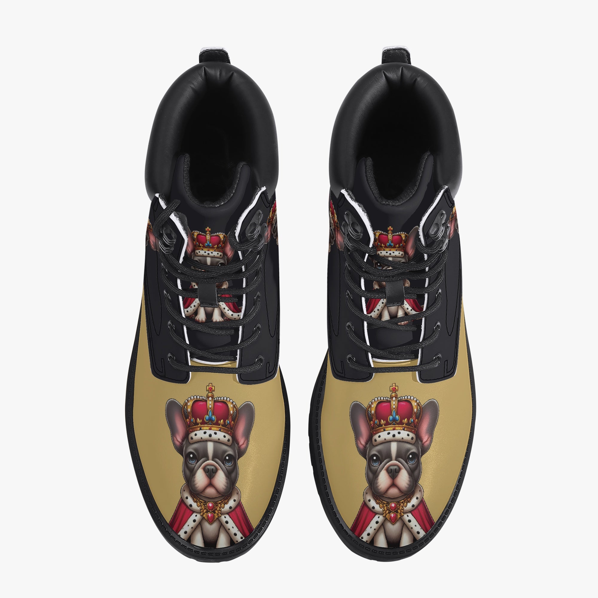 French Bulldog Lover Stanley Casual Leather Boot Gift For Dog Lovers