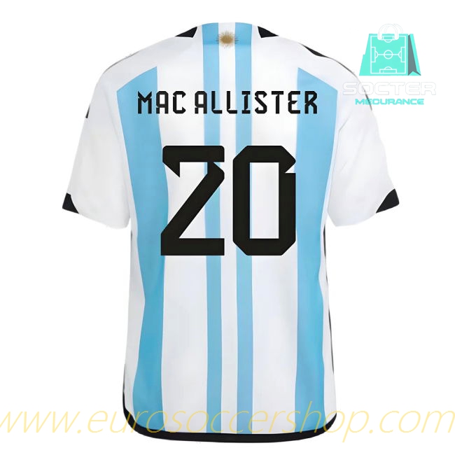 Albiceleste Home Football Shirt Children (MAC ALLISTER 20)