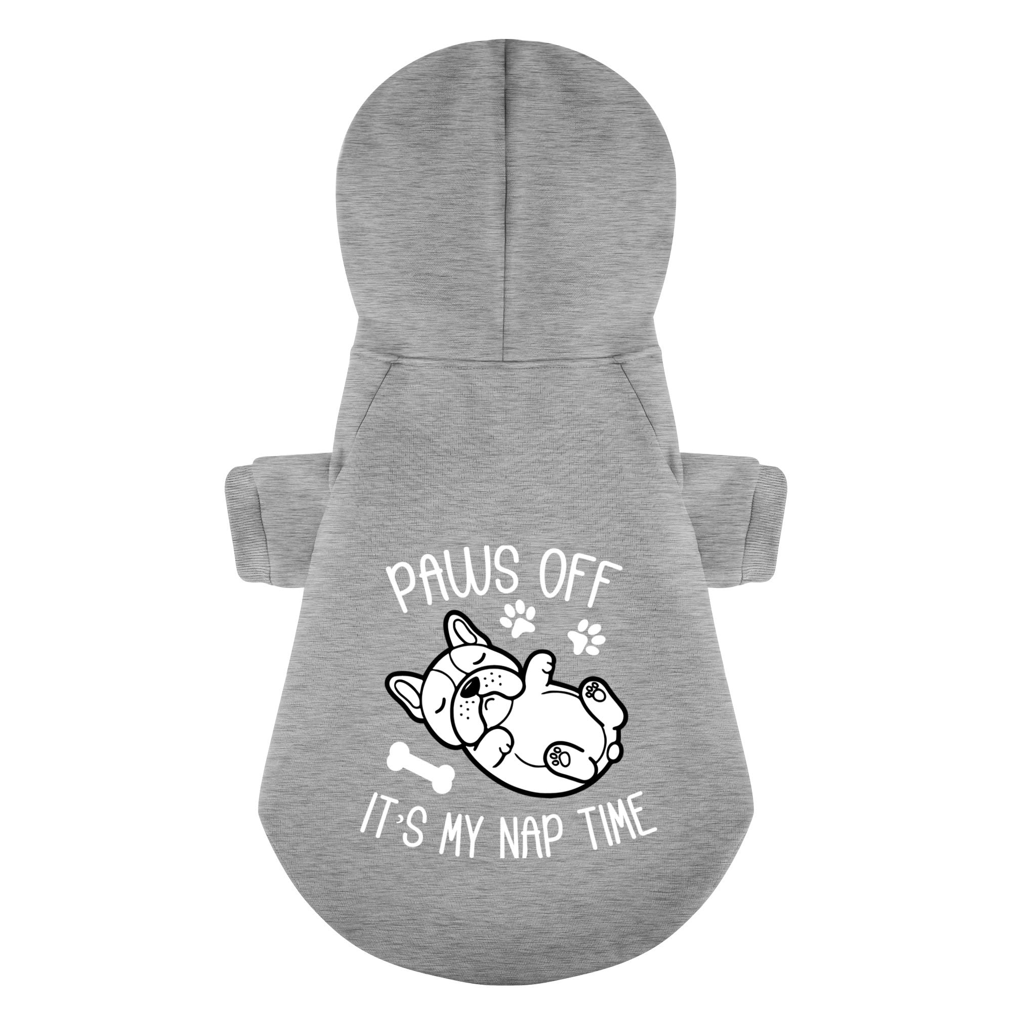 Paws Off, It’s My Nap Time - Trendy Personalized French Bulldog Hoodies With Funny Quotes – Stylish, Cozy, And Premium 100% Cotton Casual Wear