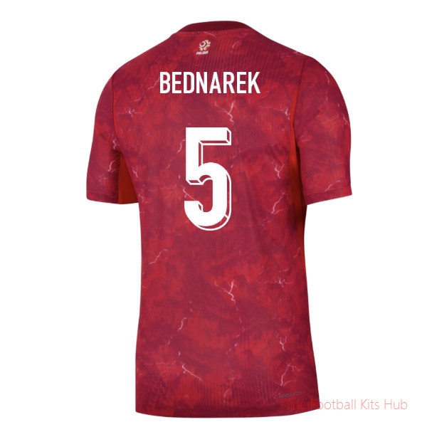 Bednarek #5 2026-2027 Poland Away Shirt Club Kit - Soccer Jersey