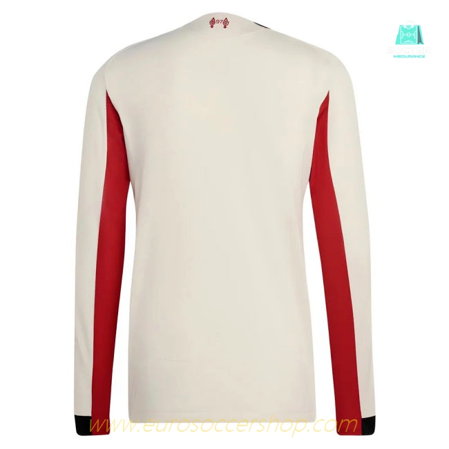 2025-2026 Liverpool Authentic Long Sleeve Away Shirt