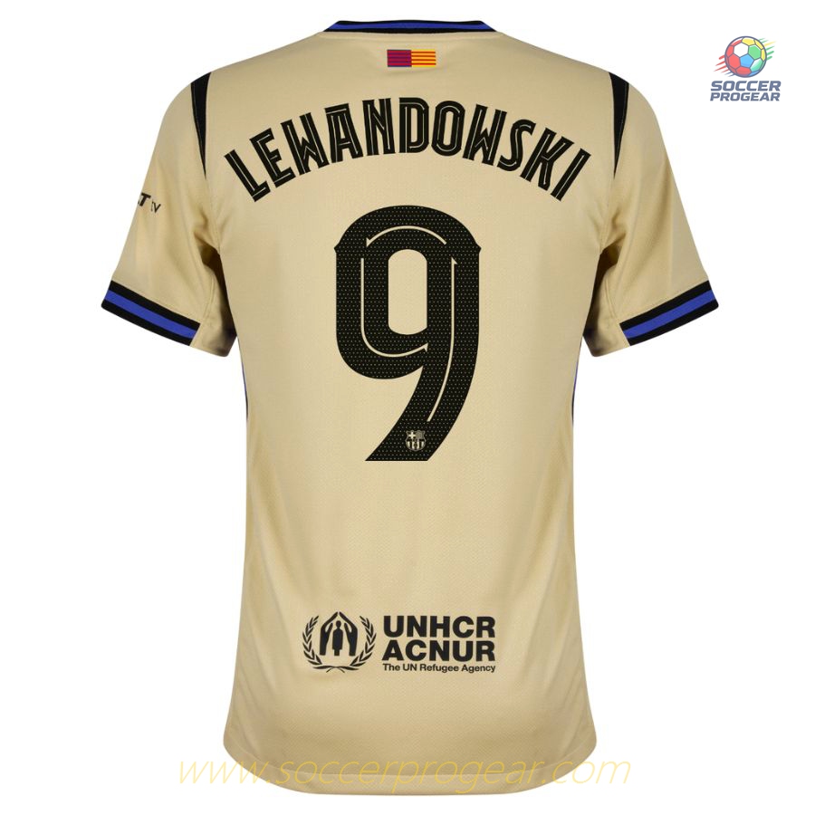 Barca Away Kids Edition Team Jersey 2025-26 Edition Lewandowski