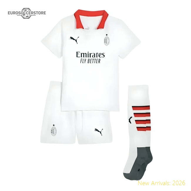 High-Quality Genuine 2024-2025 Ac Milan Away Mini Kit