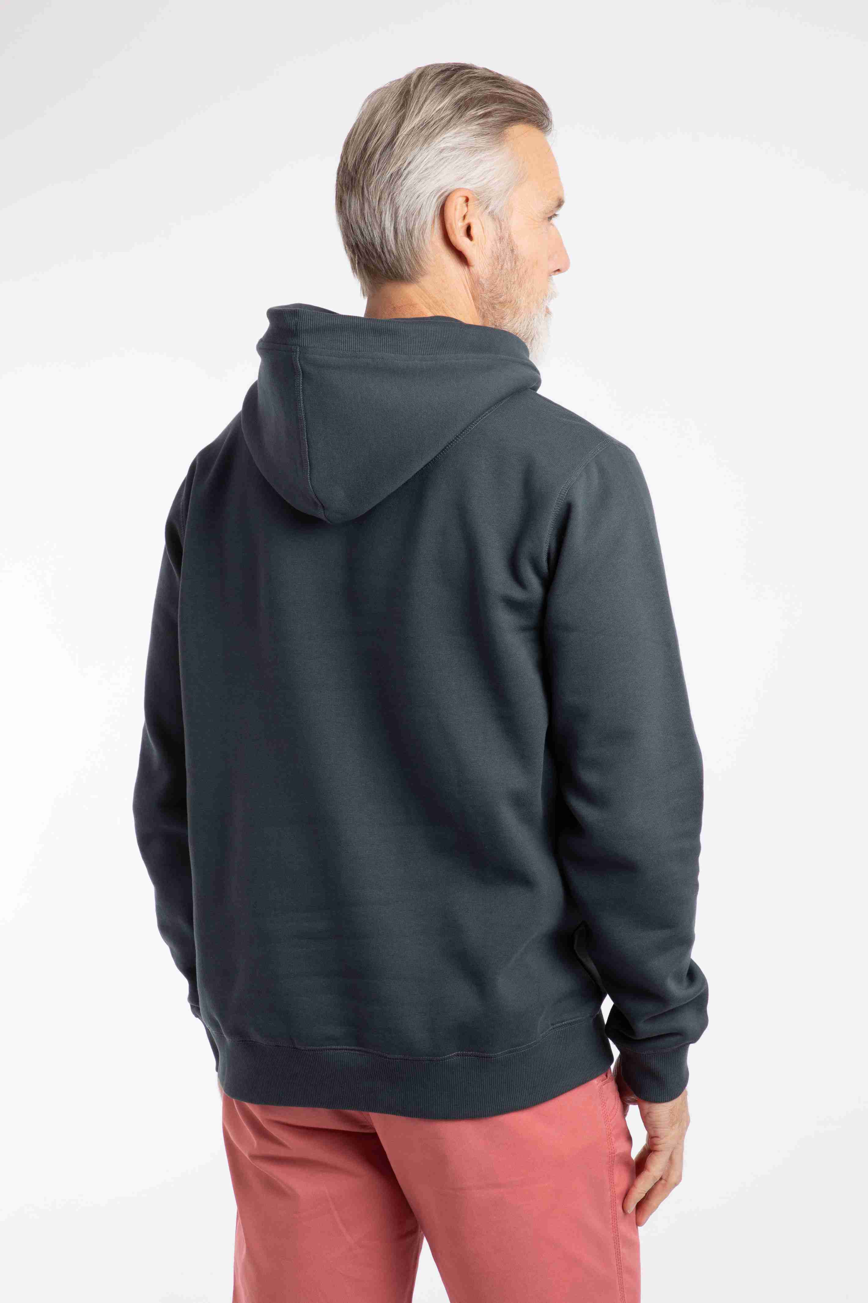Mckay Front Print Hoodie Sweatshirt Navy