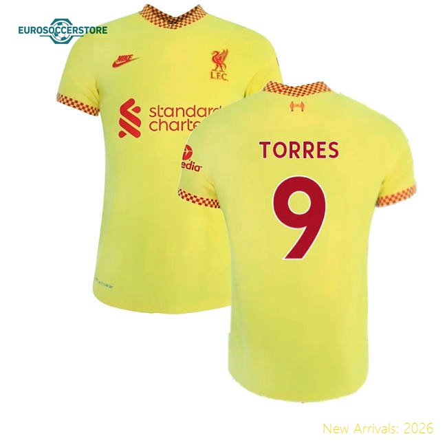 Child-friendly Kids Liverpool Torres Jersey 2021-2022 Soft-touch