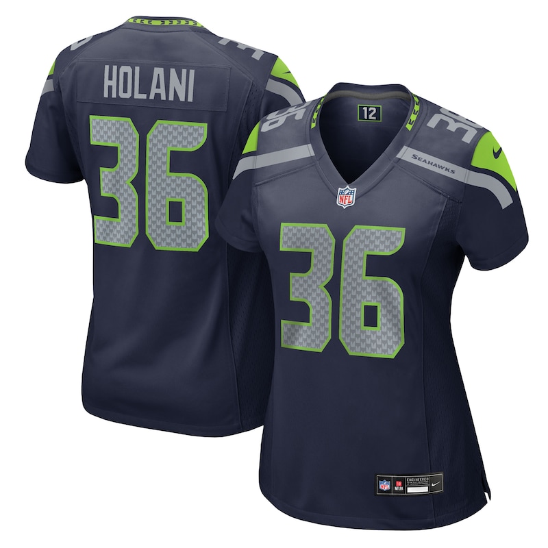 None George Holani Seattle Seahawks Powerhouse Team Authentic Jersey