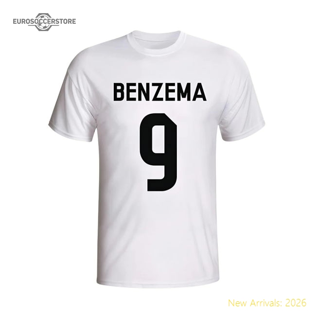 Genuine Karim Benzema Real Madrid Hero T-Shirt (White) - Kids