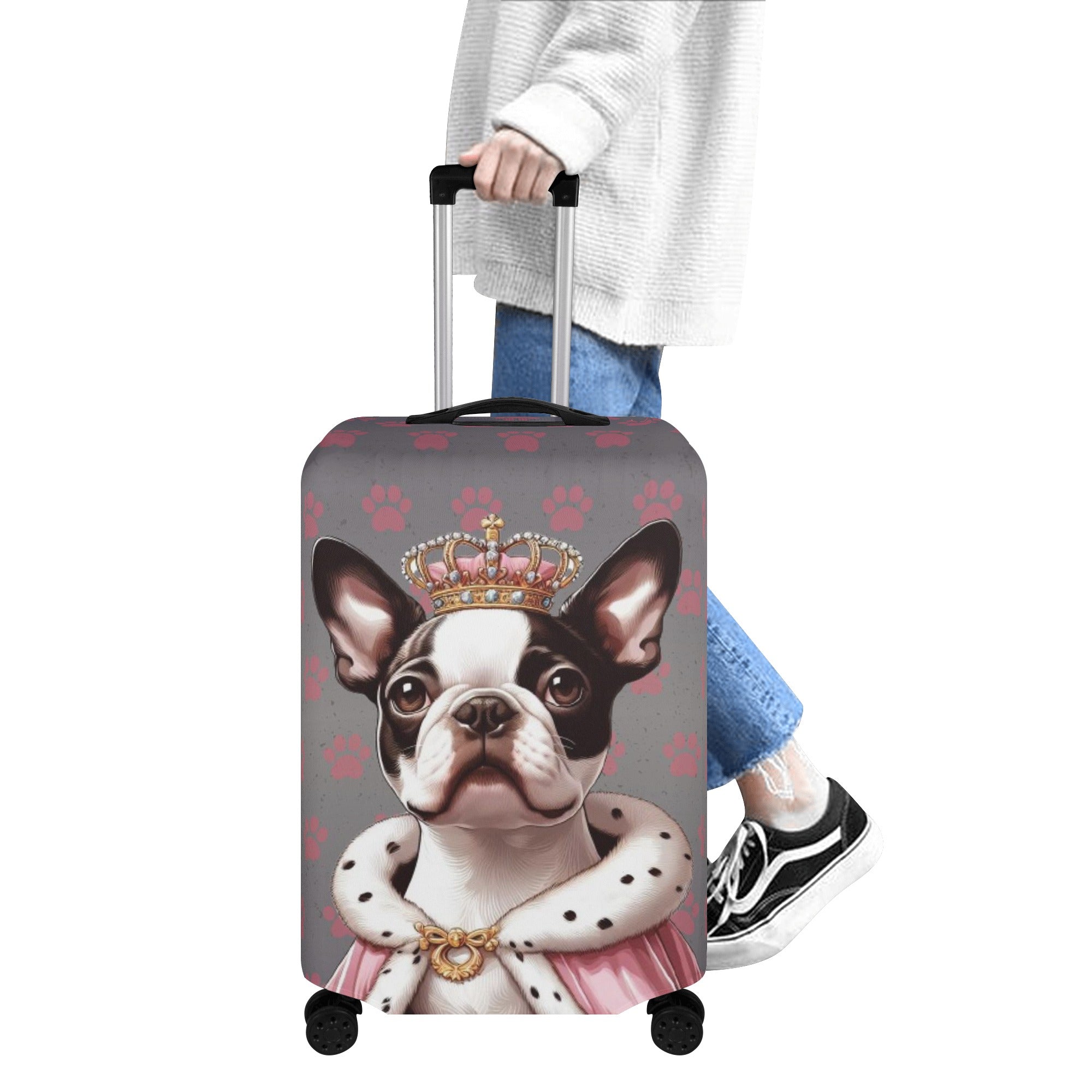 Street-Ready Blu - Luggage Cover For Boston Terrier Lovers for Street