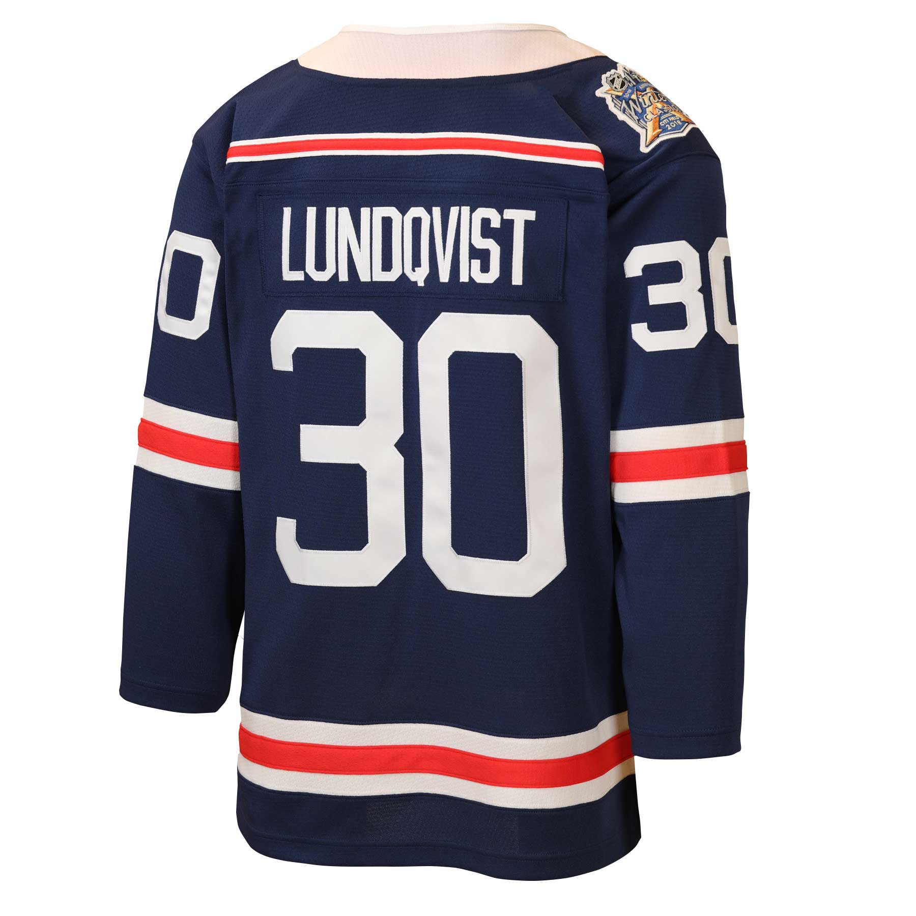 [LK] Henrik Lundqvist New York Rangers Youth 2018 Winter Classic Power Play Jersey - Navy