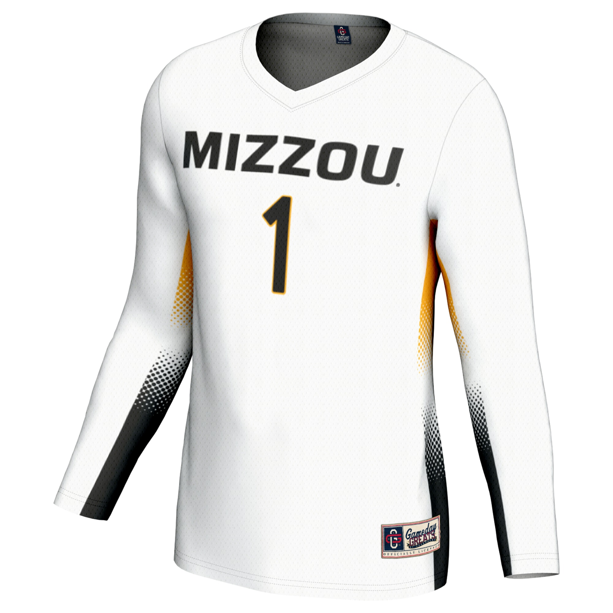 [DDG] Missouri Tigers GameDay Greats Unisex Lightweight Volleyball Jersey - White