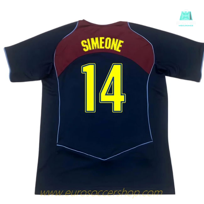 Atletico Madrid 2004-05 Away Shirt ((Good) XL) (Simeone 14)