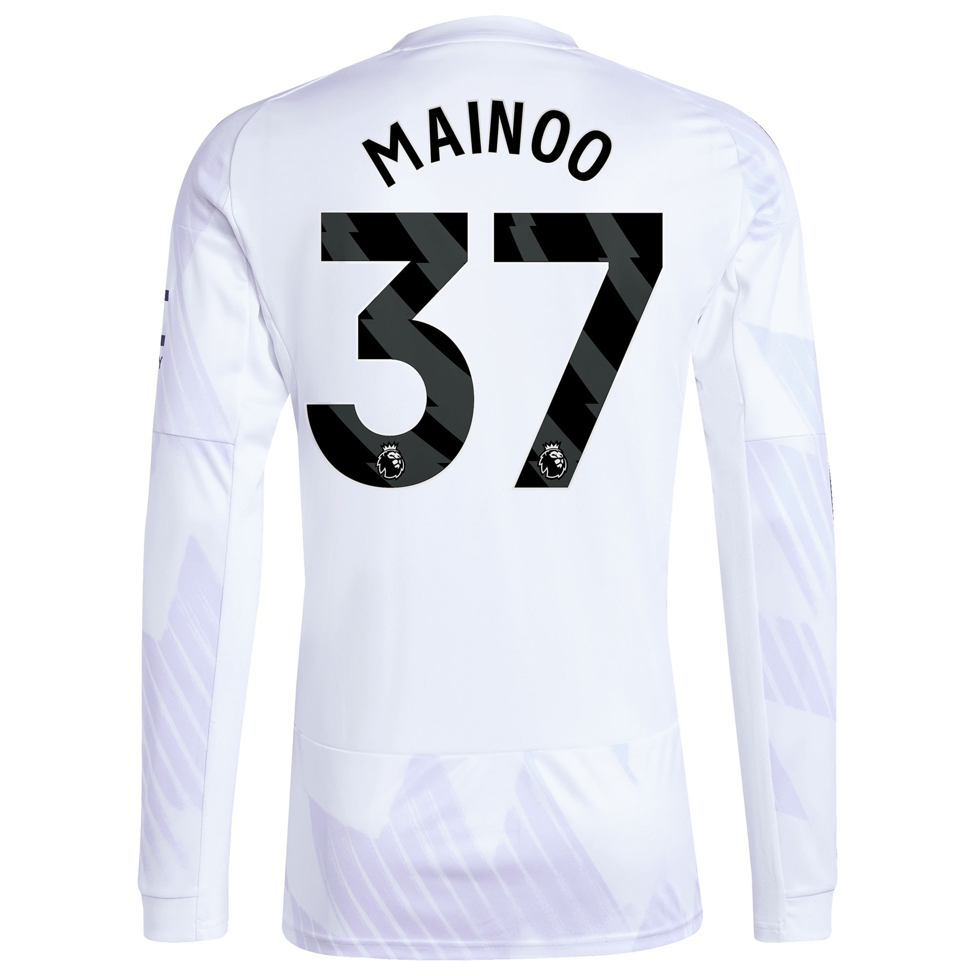 [SD] Kobbie Mainoo Manchester United 2025/26 Away Replica Long Sleeve Player Jersey - White
