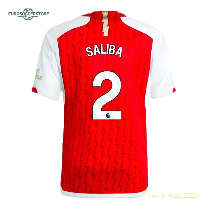 2023-2024 Arsenal Kids Soft Jersey Saliba Kids-safe Technology