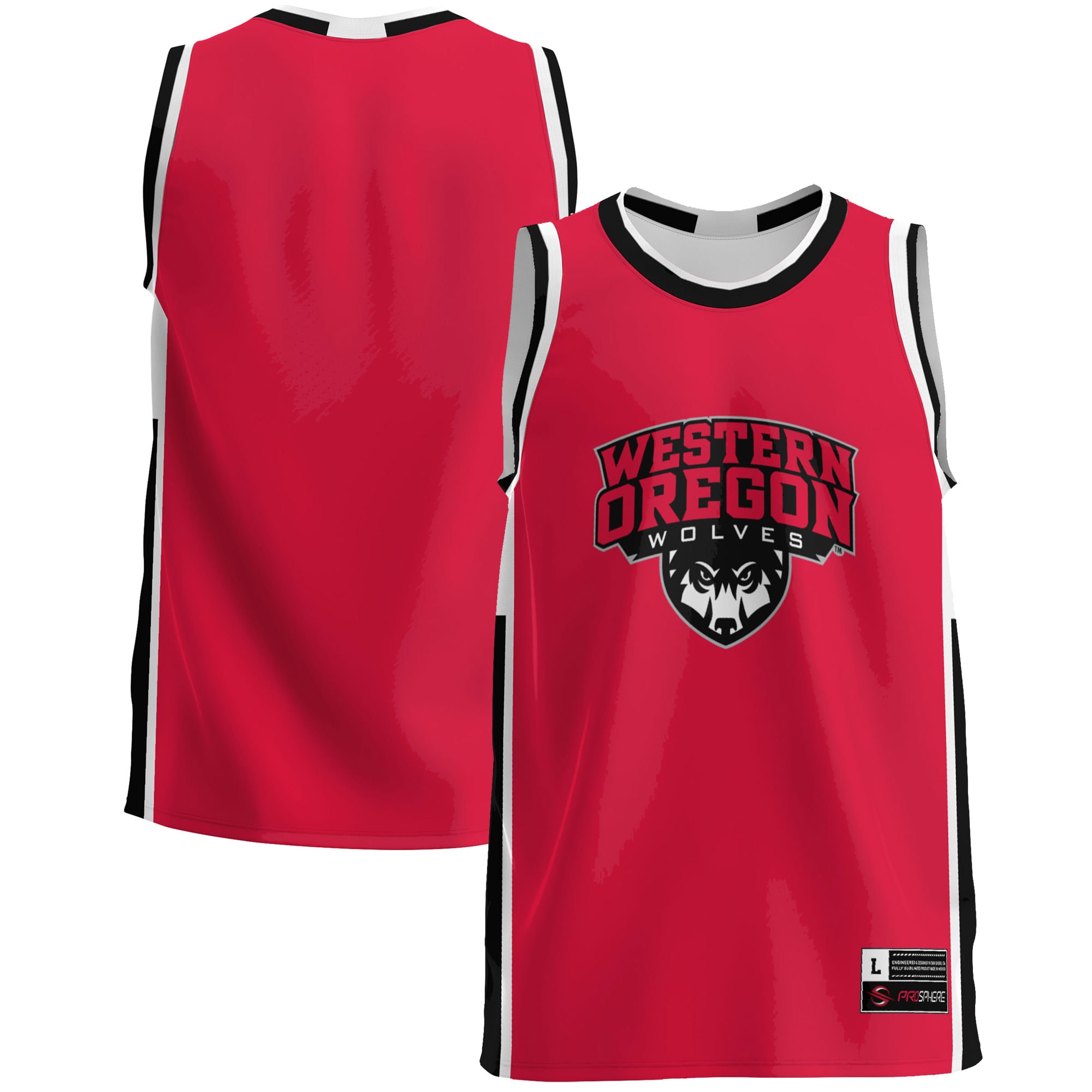 [DDG] Women's Western Oregon Wolves GameDay Greats Lightweight Basketball Jersey - Red