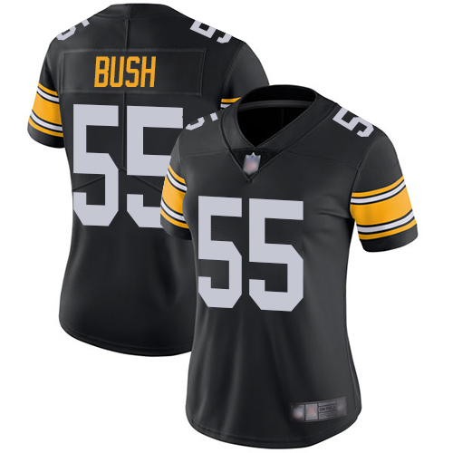 NFL P S Steelers #55 Devin Bush Limited Black Jersey - Fan Favorite