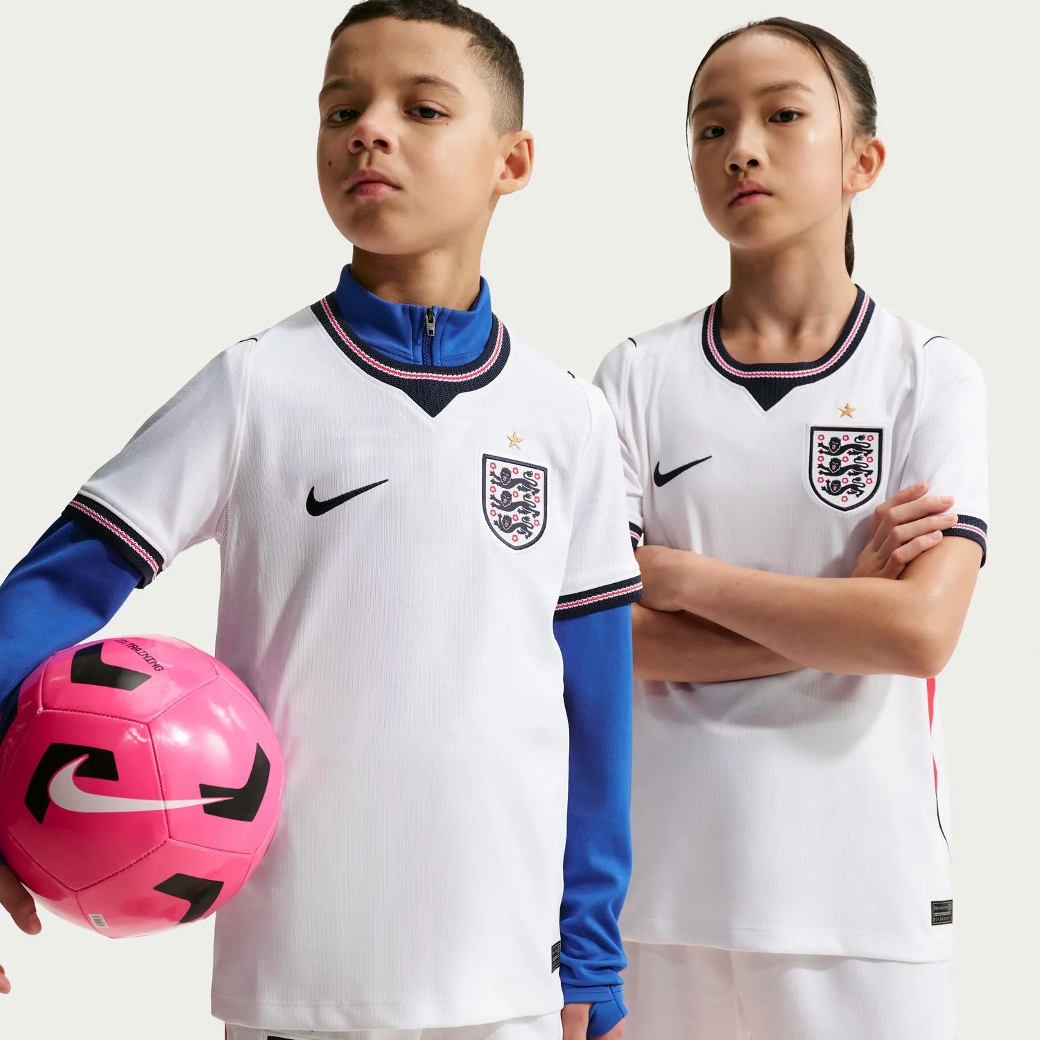 England 2026 Home Youth Jersey - Three Lions Junior Heritage Kit