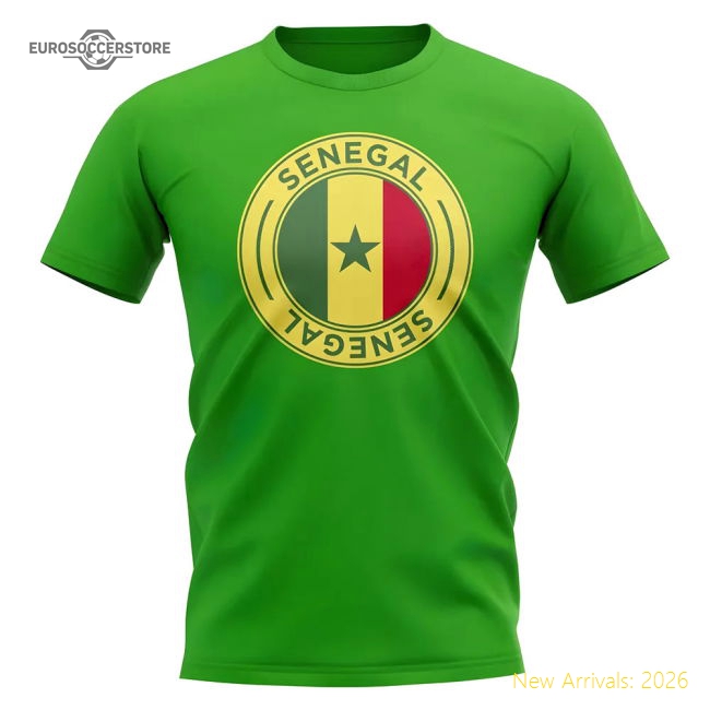 Elite Teranga Lions Football Badge T-shirt (green) - Premium Collection