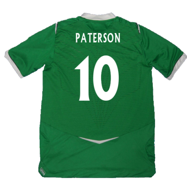 Paterson 10 Pro Style Ireland Home Pro Shirt 2008-2009