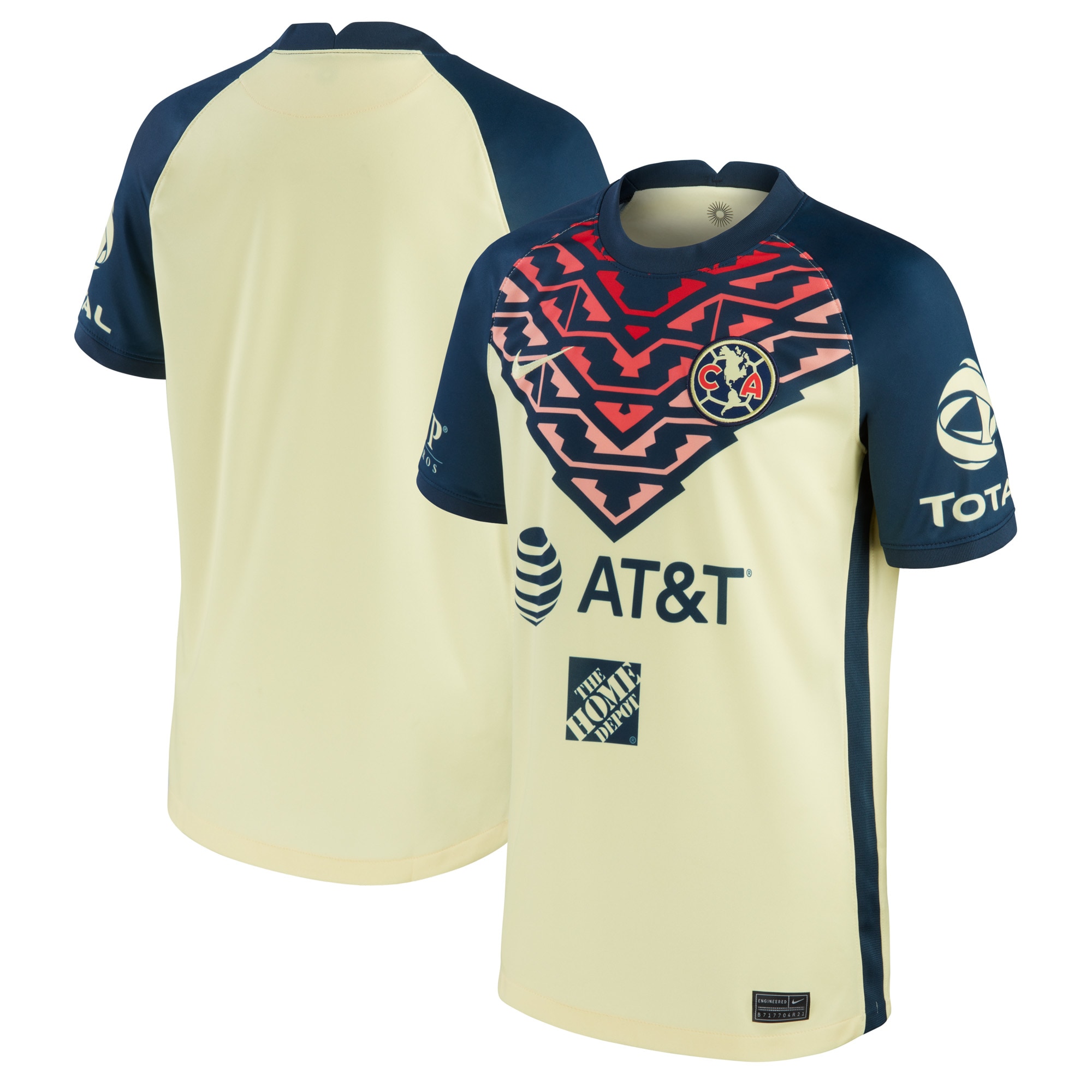 [SJH] Club America Youth 2021/22 Home Breathe Stadium Replica Jersey - Yellow