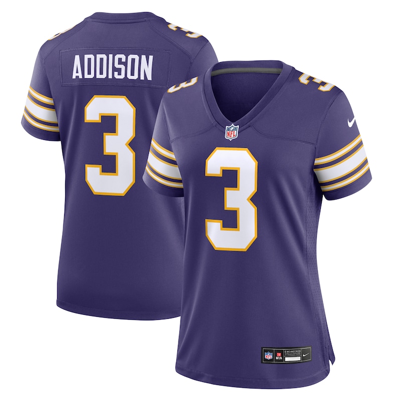 None Jordan Addison Team Captain MIN Vikings Premium-Quality Jersey