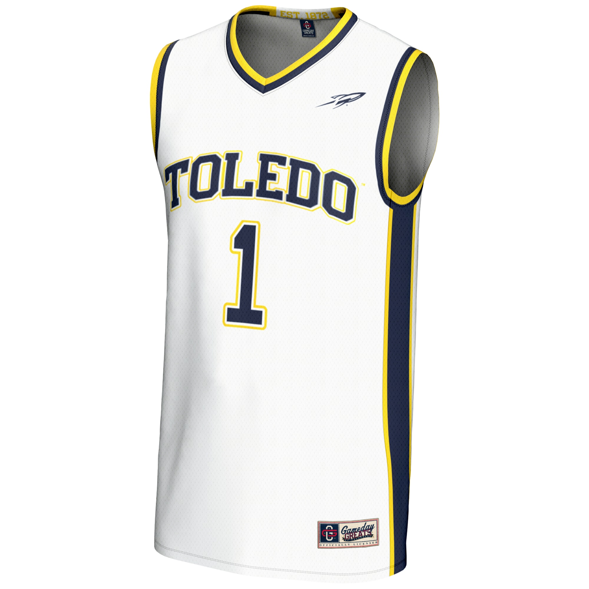 [DDG] Toledo Rockets GameDay Greats Unisex Lightweight Basketball Jersey - White
