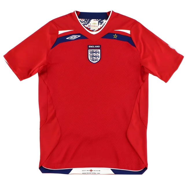 Official England 2008-10 Away Athletic Jersey Official Team Quality