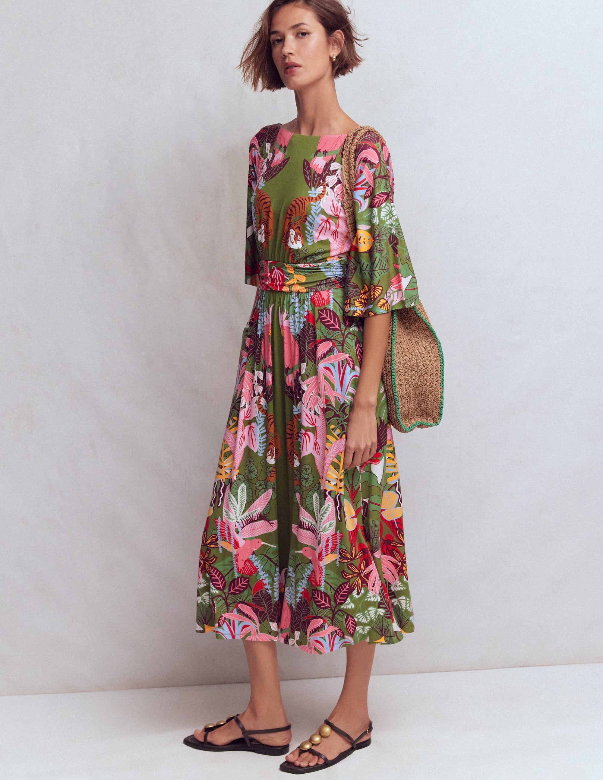 Imelda Kimono Jersey Dress