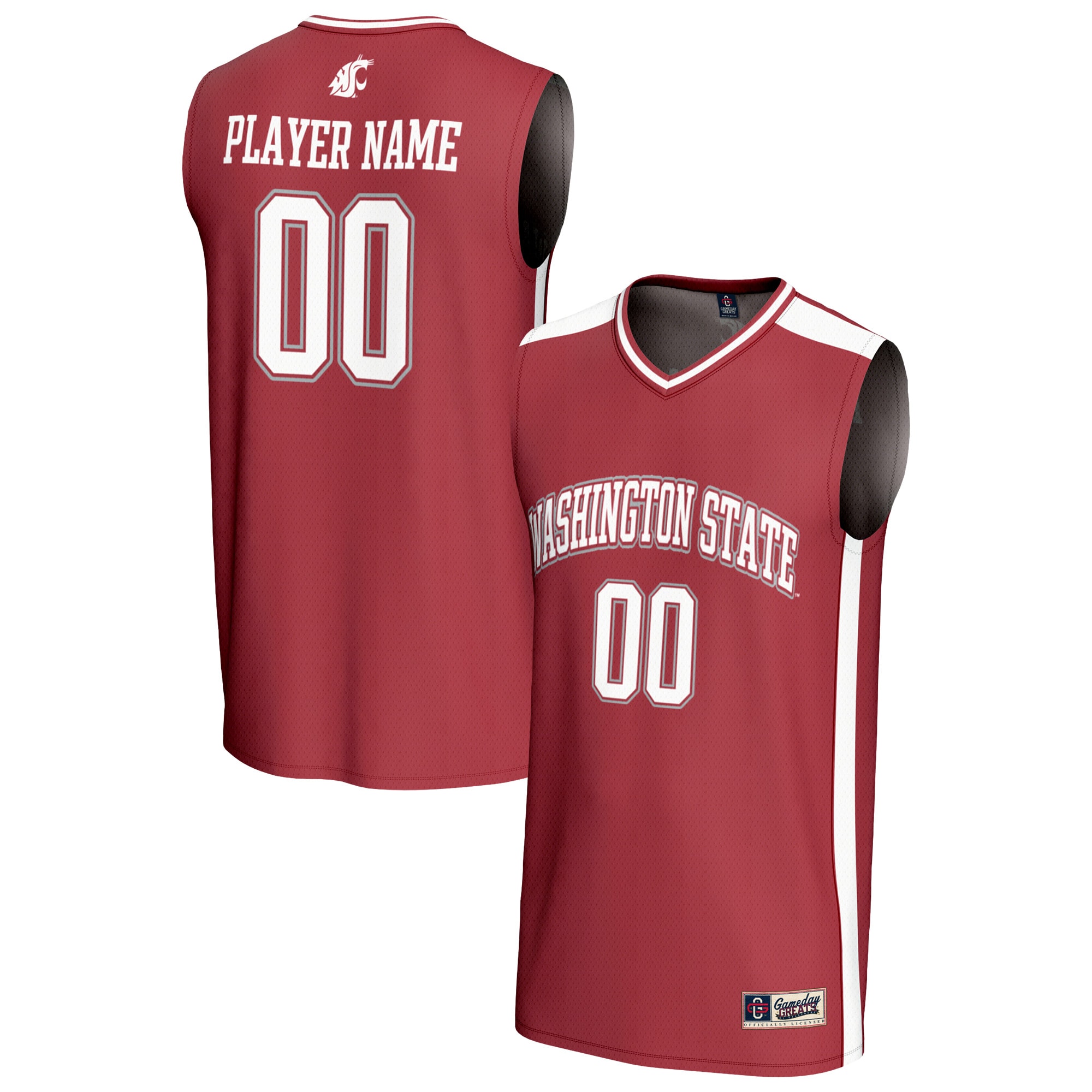 [NJP] Washington State Cougars GameDay Greats NIL Pick-A-Player Lightweight Women's Basketball Fashion Jersey - Crimson