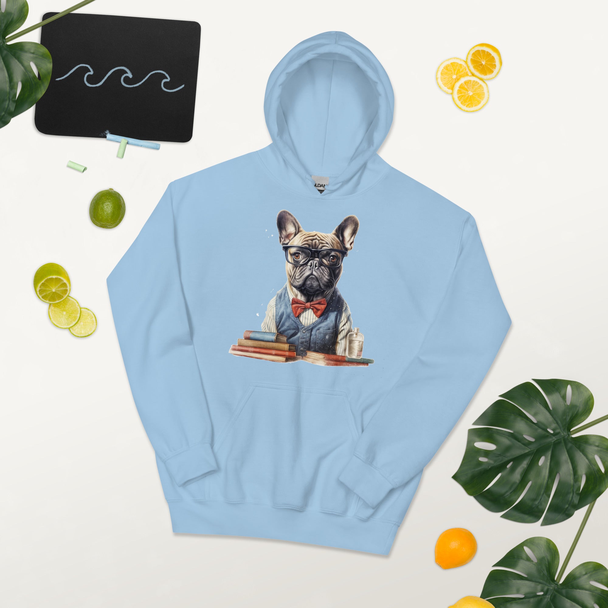 Comfortable Professor Frenchie Unisex Heavy Blend Hoodie - A Smart Ch...