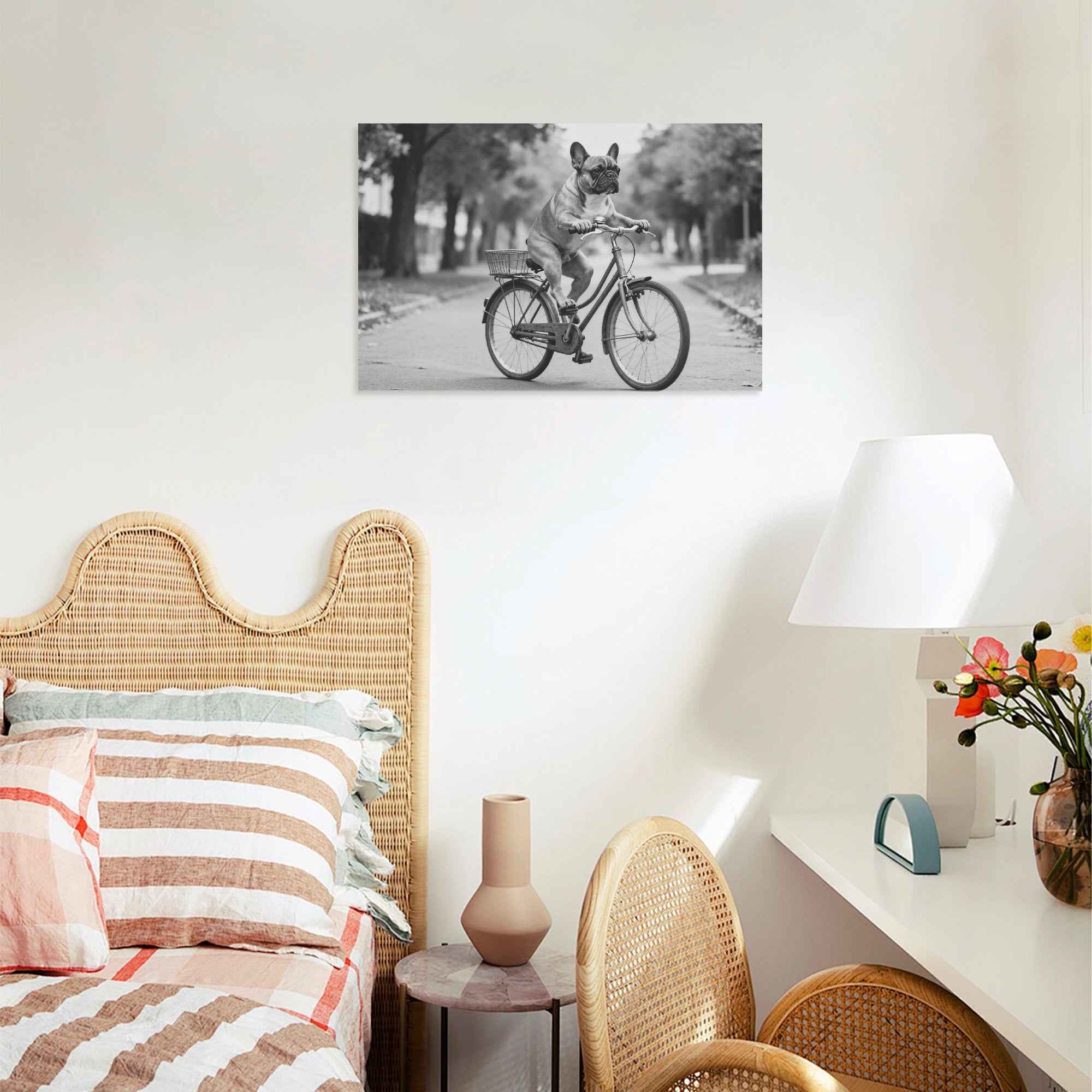 Dolly - Adorable Frenchie canvas Wall Art