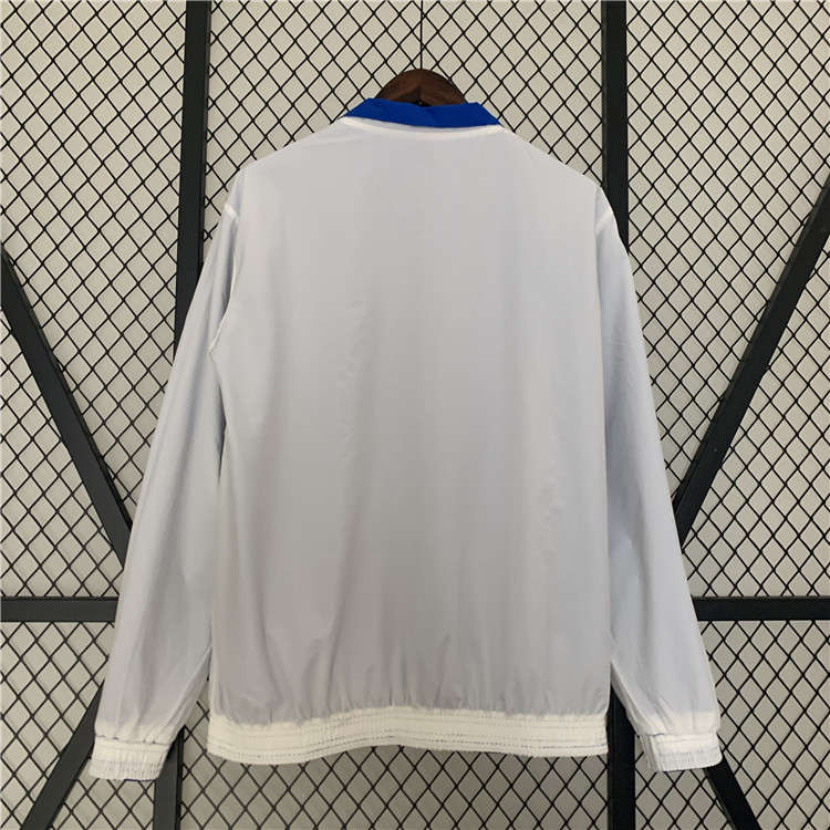 AS Roma 2324 Reversible Trench Jacket WhiteBlue - Official Replica