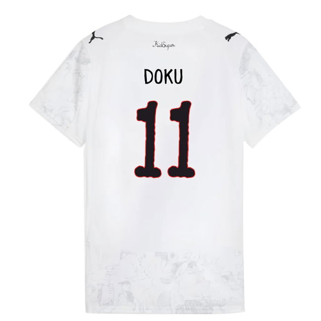 2025-2026 KIDSUPER x Manchester City CWC Shirt (White) - Womens (Doku 11)