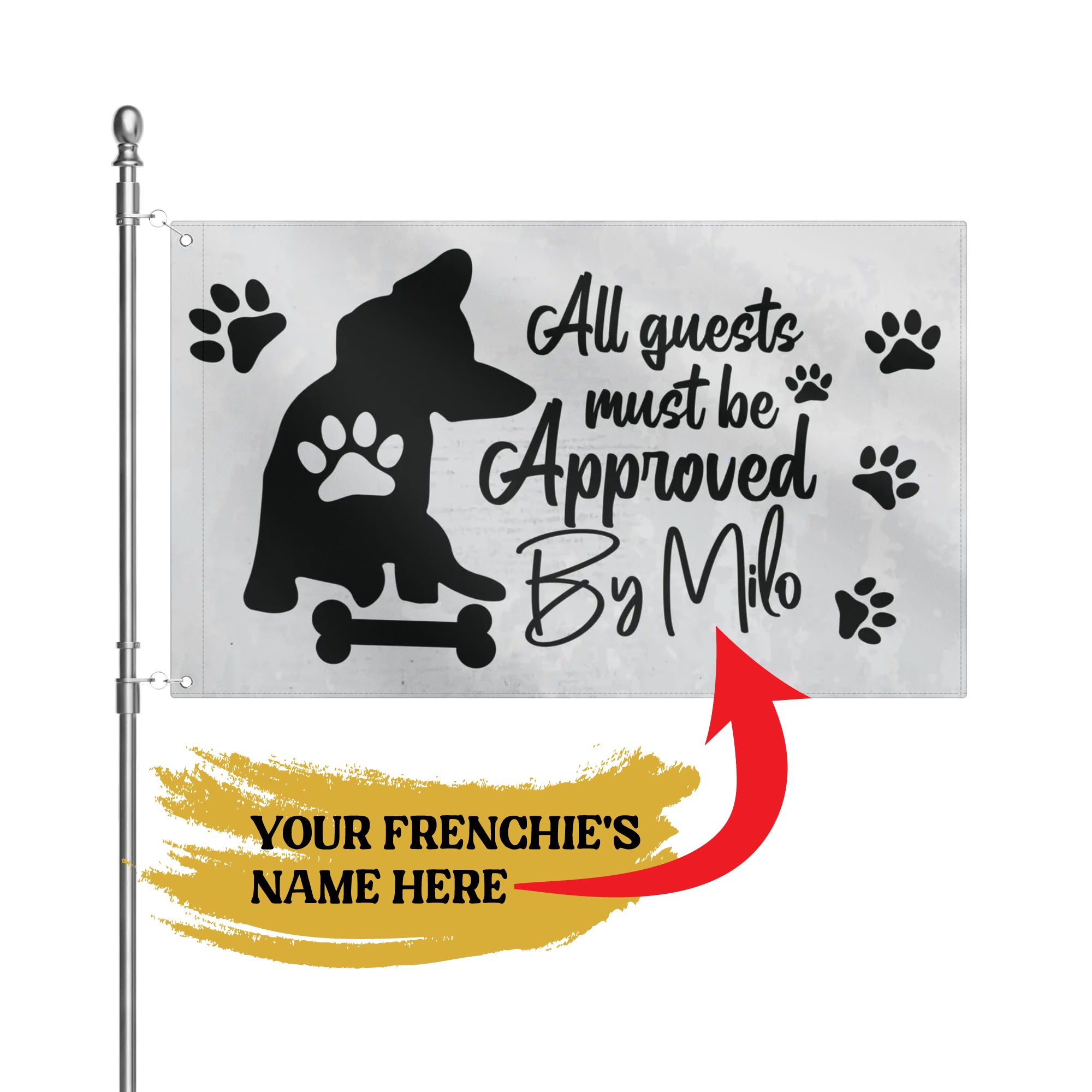 French Bulldog Personalized French Bulldog Garden Flag With Frenchie