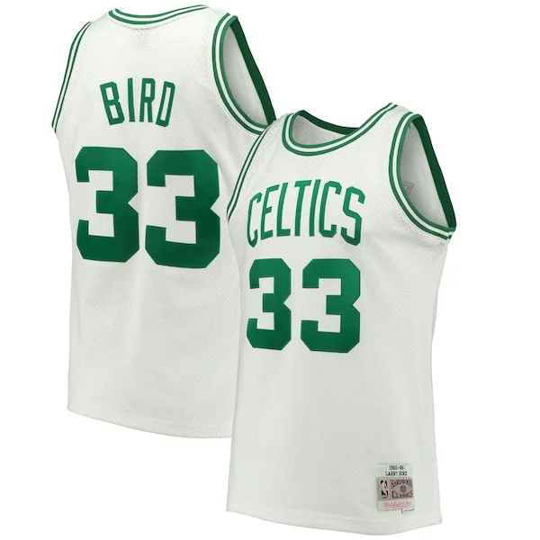Larry Bird BOS Swingman Jersey - fashionable Basketball - White