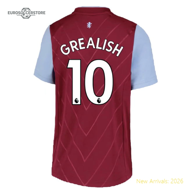 2022-2023 Aston Villa Home Shirt (Kids) (GREALISH 10)