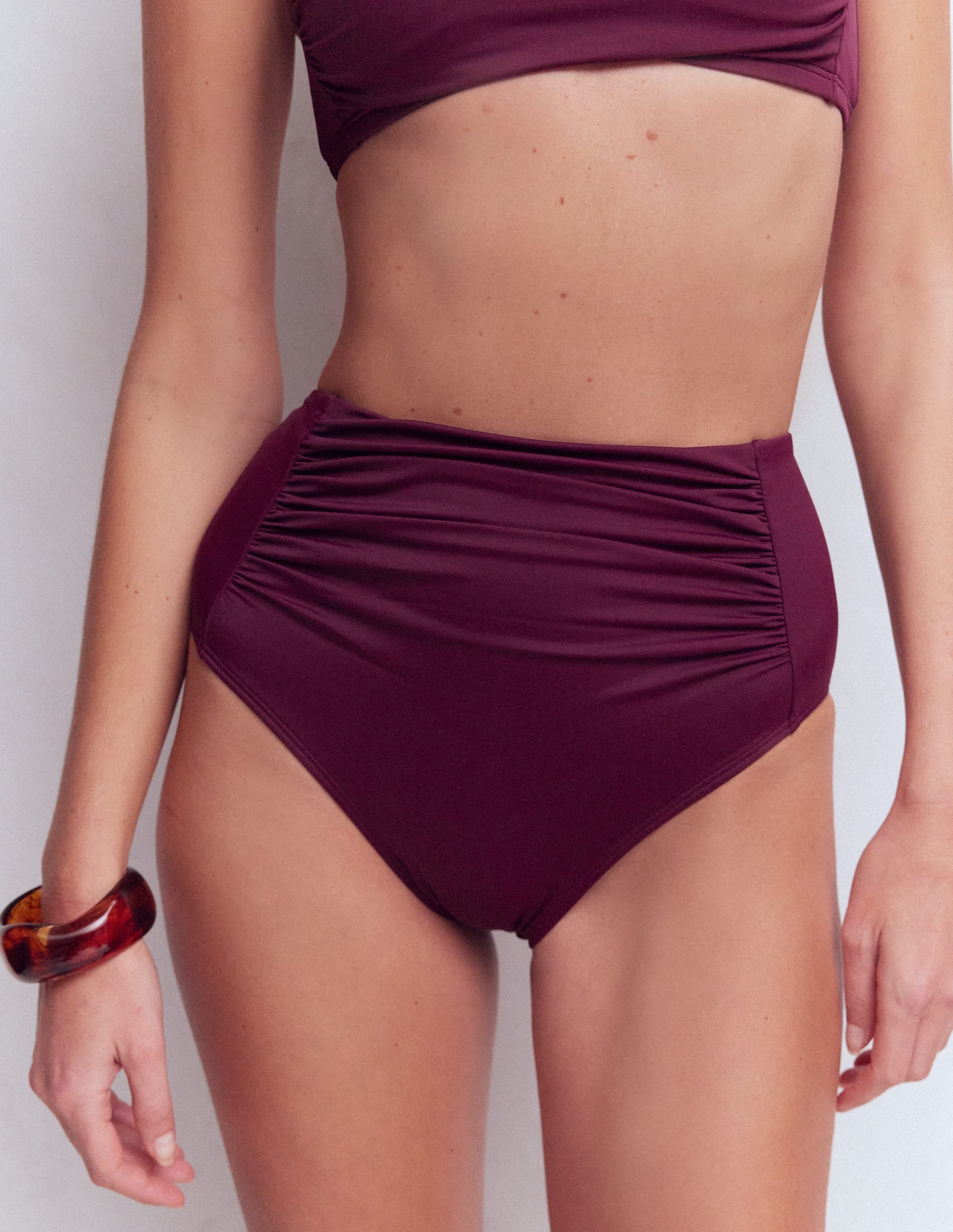 Kythira Ruched Bikini Bottoms