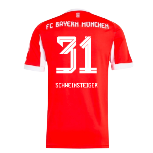 2025-2026 Bayern Munich Home Soccer Jersey (Schweinsteiger 31)