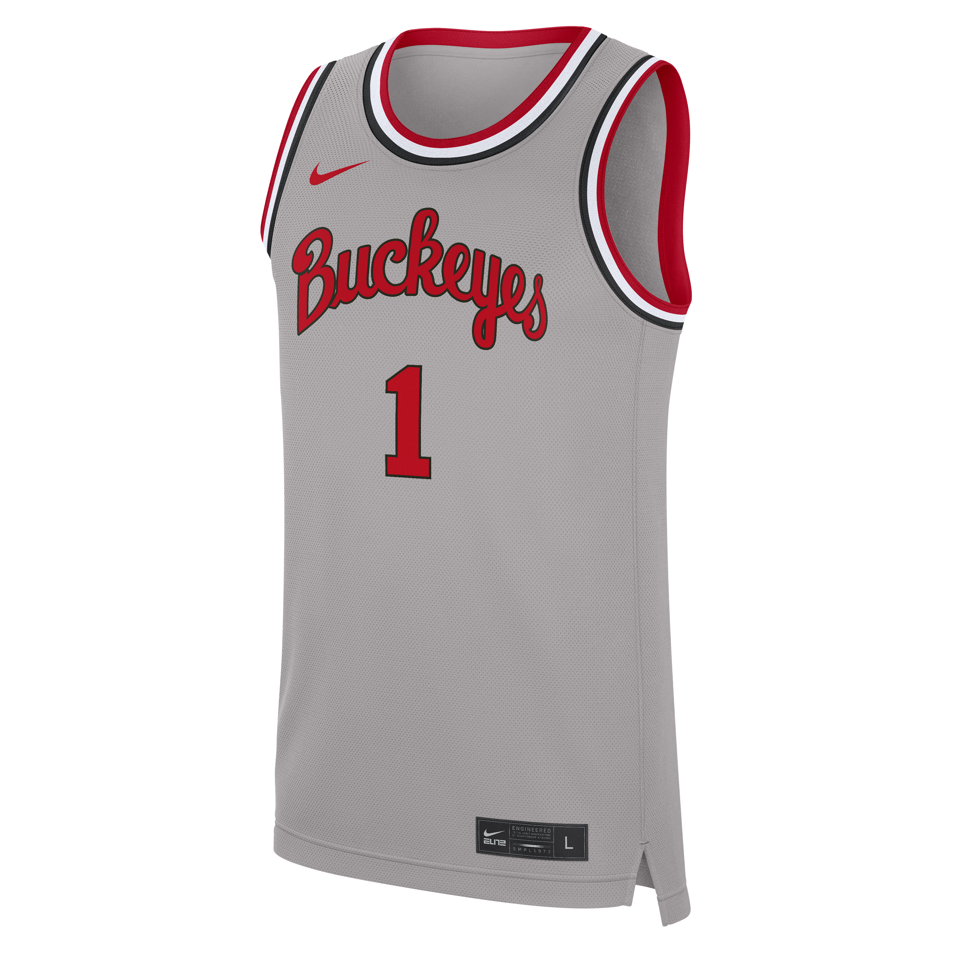 [DDG] Ohio State Buckeyes Alternate Replica Basketball Jersey - Gray