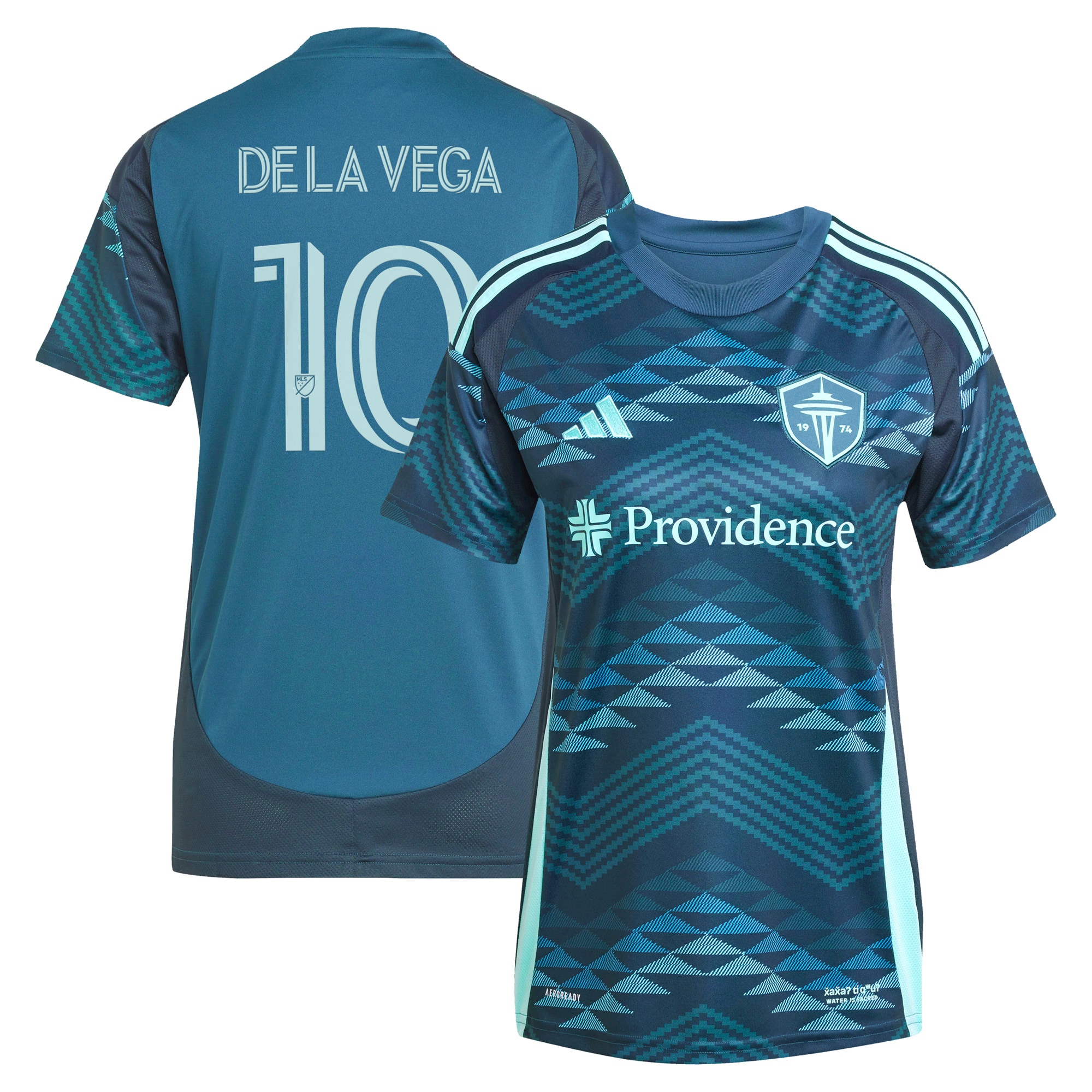 [LK] Pedro de la Vega Seattle Sounders FC Women's 2025 The Salish Sea Kit Replica Player Jersey - Blue