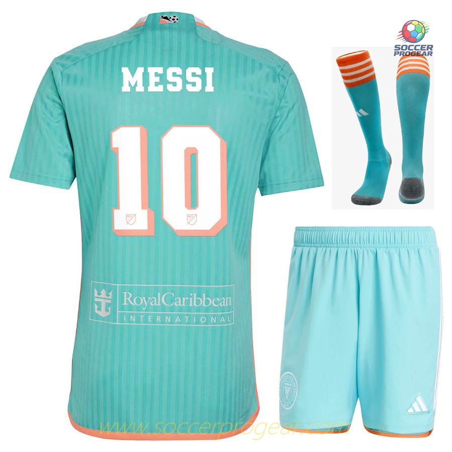 Inter Miami Third 2024-25 Edition Messi Youth Football Kit Football Jersey