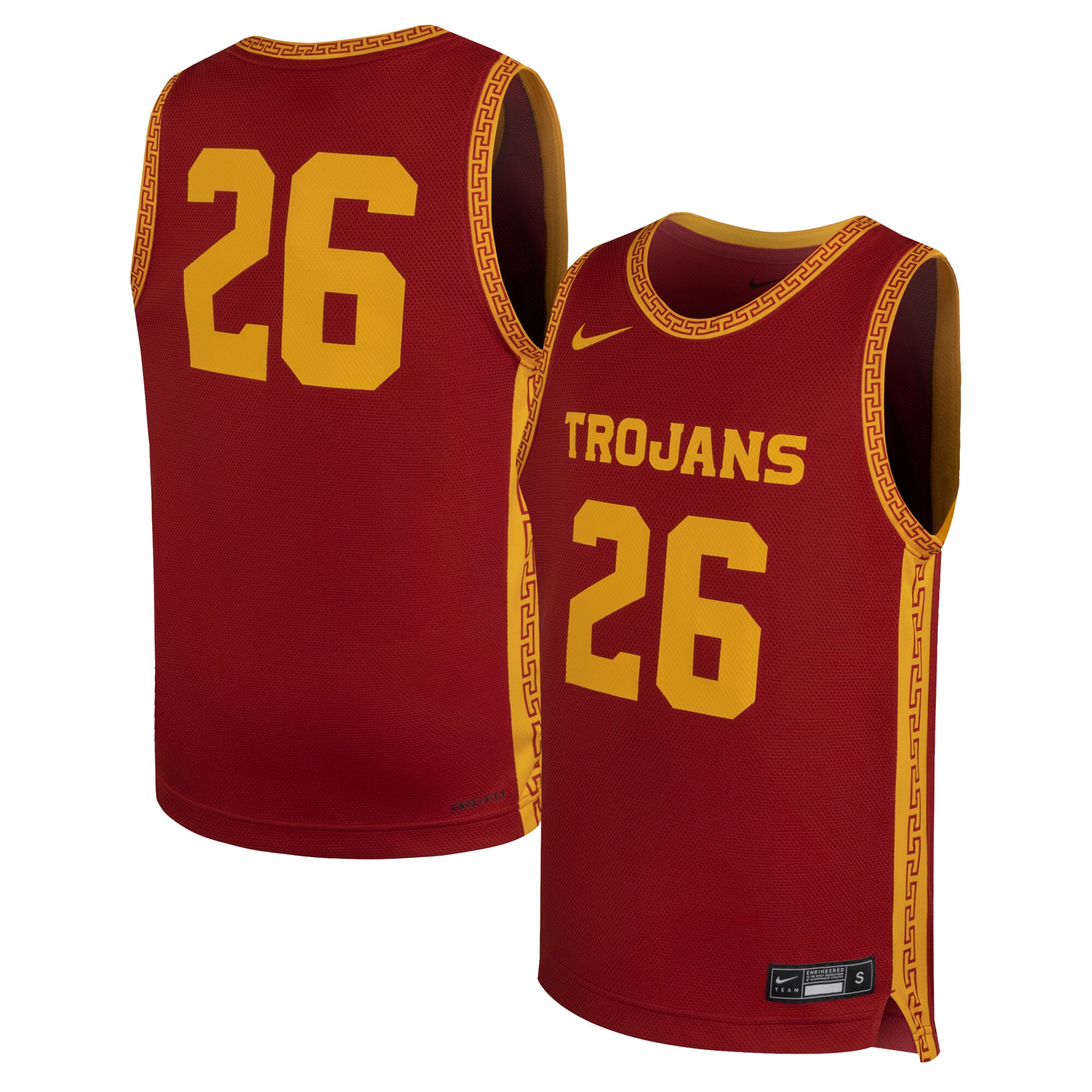 [DDG] USC Trojans Youth Replica Basketball Jersey - Cardinal