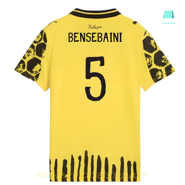 2025-2026 KIDSUPER x Borussia Dortmund CWC Shirt - Kids (Bensebaini 5)