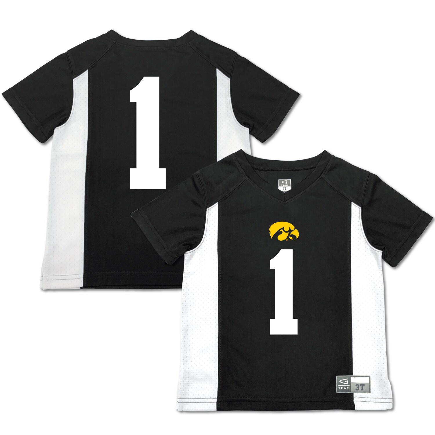 [NJP] Iowa Hawkeyes Garb Toddler Football Jersey - Black