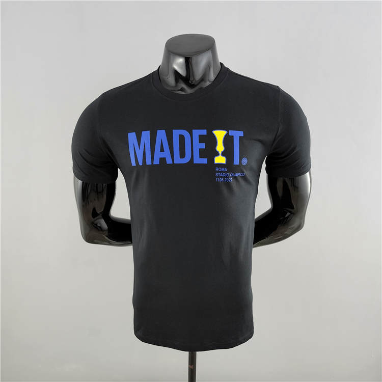 21-22 Inter Milan Champion Black T-Shirt - Official Replica 6728