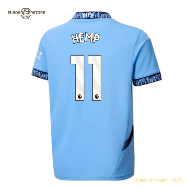 Safe Man City Kids Jersey Hemp 2024-2025 Kids-safe Technology